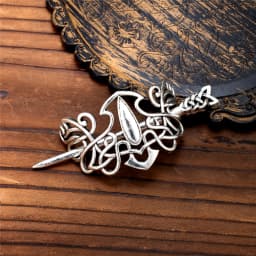Retro Norse Runes Viking Celtic Knot Hair Clips & Barrettes Minimalist Witch Slide Stick Hairpin Accessories Women Pagan Jewelry