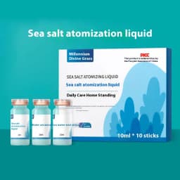 JUSTLANG Sea Salt Atomized Liquid Sodium Chloride Physiological Saline Nasal Clean Used With Atomizer Nebulizer Inhaler