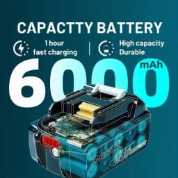 100% Genuine Makita 6Ah for Makita 18V Battery BL1860B BL1840 BL1830B BL1850B BL1850 BL1860 BL1815 Replacement Lithium Battery