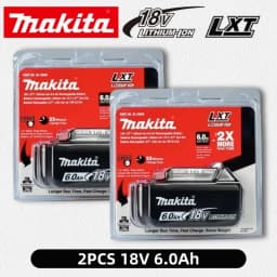 100% Genuine Makita 6Ah for Makita 18V Battery BL1860B BL1840 BL1830B BL1850B BL1850 BL1860 BL1815 Replacement Lithium Battery