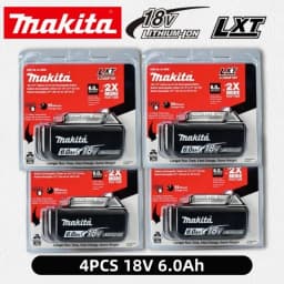 100% Genuine Makita 6Ah for Makita 18V Battery BL1860B BL1840 BL1830B BL1850B BL1850 BL1860 BL1815 Replacement Lithium Battery