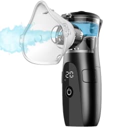High-Efficiency Portable Mesh Nebulizer - Silent Autoclean Inhaler with LED Display for Adults Kids