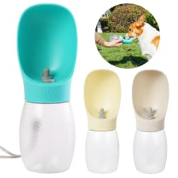 300ml Pet Dog Water Bottle For Small Large Dogs Cat Hiking Portable Outdoor Leakproof Drinking Bowls Chihuahua Bulldog Supplies