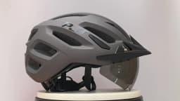 PJT New LED Bike Helmet With Sun Goggle Visor Rechargeable LED Men Bicycle Helmet Sunglasses Shield Road MTB Cycling Helmets