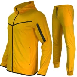 Luxury Brand Men Tracksuits 2-piece Set Black Sports Suit Tracksuits Jogging Men's Clothing Sweatpants Zip Sweatshirts Techwear