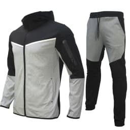 Luxury Brand Men Tracksuits 2-piece Set Black Sports Suit Tracksuits Jogging Men's Clothing Sweatpants Zip Sweatshirts Techwear