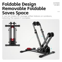 WEST BIKING 3-in-1 Bicycle Parking Rack Adjustable Foldable MTB Road Bicycle Stand Carbon Steel Bike Rack Bike Accessories