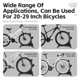 WEST BIKING 3-in-1 Bicycle Parking Rack Adjustable Foldable MTB Road Bicycle Stand Carbon Steel Bike Rack Bike Accessories