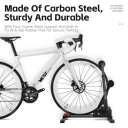 WEST BIKING 3-in-1 Bicycle Parking Rack Adjustable Foldable MTB Road Bicycle Stand Carbon Steel Bike Rack Bike Accessories