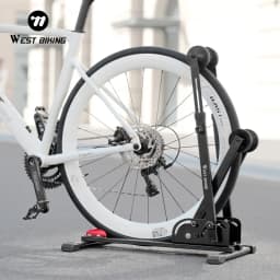 WEST BIKING 3-in-1 Bicycle Parking Rack Adjustable Foldable MTB Road Bicycle Stand Carbon Steel Bike Rack Bike Accessories