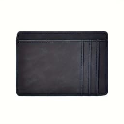 Simple Men Women Leather Card Holder Ultra-Thin Mini Short Wallet Multi-Card Slot Simple Design Wallet PU Universal Coin Purses