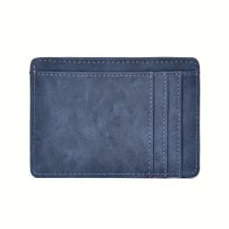 Simple Men Women Leather Card Holder Ultra-Thin Mini Short Wallet Multi-Card Slot Simple Design Wallet PU Universal Coin Purses