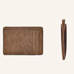 Simple Men Women Leather Card Holder Ultra-Thin Mini Short Wallet Multi-Card Slot Simple Design Wallet PU Universal Coin Purses