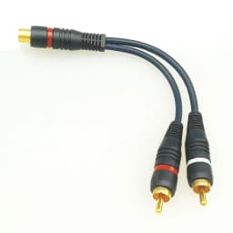 2 RCA Male to 1 RCA Female OFC Audio Splitter Cable Audio Converter Adapter Distributor Cord Wire Line For Car Audio