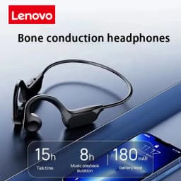 Original Lenovo True Bone Conduction Headset IPX8 Bluetooth 5.3 Wireless Headphone with Microphone Waterproof Exercise Fitness