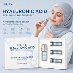 0.2mm Hyaluronic Acid Roller Microneedle Set Stock Solutions Serum Deep Hydrating Quick Penetration Easy Absorption Gentle Care