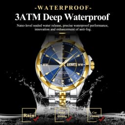 POEDAGAR Luxury Fashion Man Clock Top Business Waterproof Luminous Date Week Men's Watches Quartz Stainless Steel Men Wristwatch
