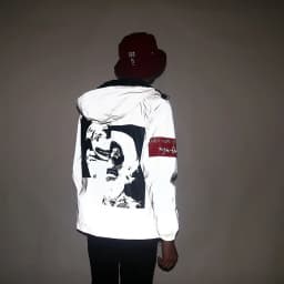 Men's Full Reflective Jacket Casual Women Windbreaker Hip Hop Hooded Coat Waterproof Printed Streetwear Night Shiny Jackets 5XL