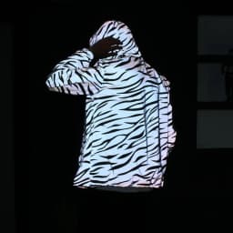 Men's Full Reflective Jacket Casual Women Windbreaker Hip Hop Hooded Coat Waterproof Printed Streetwear Night Shiny Jackets 5XL
