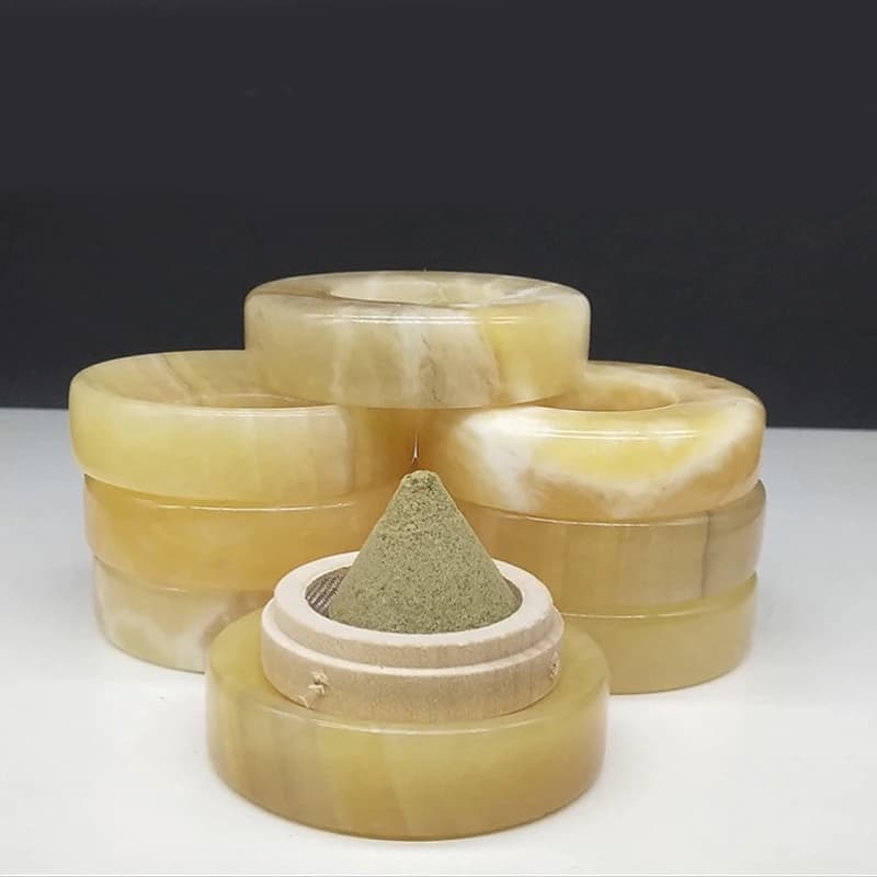 Moxibustion Massage Holder Insulation Navel Moxibustion Moxa Jade Pad Ginger-partitioned Moxibustion Base Backflow Smoke