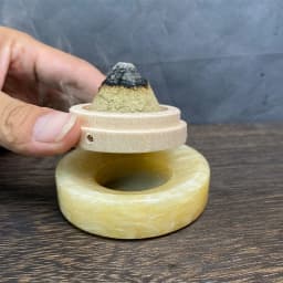Moxibustion Massage Holder Insulation Navel Moxibustion Moxa Jade Pad Ginger-partitioned Moxibustion Base Backflow Smoke