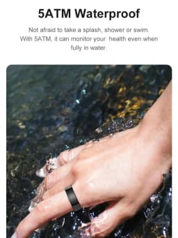 New Smart Ring R09 Health Monitor Multi Sport Mode Skin Temperature Measurement 5ATM Waterproof Smart Ring With Charging Case