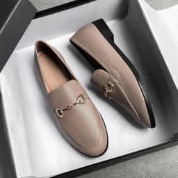 Hot Selling Women Shoes Ladies Flat Shoes Fashion Vintage British Leather Shoe Oxford Loafer Size 44 Comfy Casual Leather Flat