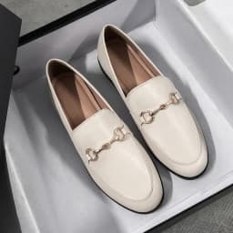 Hot Selling Women Shoes Ladies Flat Shoes Fashion Vintage British Leather Shoe Oxford Loafer Size 44 Comfy Casual Leather Flat