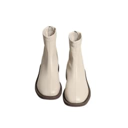 JIANBUDAN 2025 Women's Fashion Chelsea Boots Microfiber Leather Comfortable Autumn Short boots Women winter Plush Ankle Boots