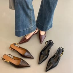 Summer Pointed Toe Women Sandals Fashion Singbacks Mules Shoes Ladies Elegant Low Heel Stripper Party Sandalias