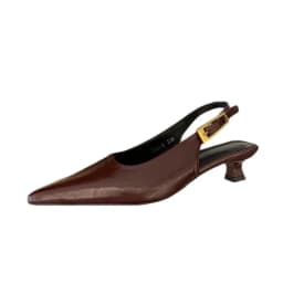 Summer Pointed Toe Women Sandals Fashion Singbacks Mules Shoes Ladies Elegant Low Heel Stripper Party Sandalias