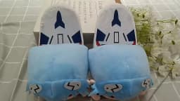 New Century Evangelion Cotton Slippers Anime Couple Plush Home Shoe Cute Women Man Winter Keep Warm Cotton Shoes Festival Gifts