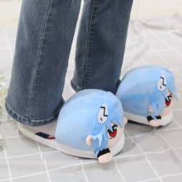 New Century Evangelion Cotton Slippers Anime Couple Plush Home Shoe Cute Women Man Winter Keep Warm Cotton Shoes Festival Gifts