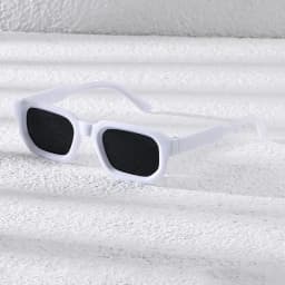 New Men Vintage Rectangle Frame Sunglasses Fashion Women Sun Glasses Luxury Brand Design Goggles UV400 Shades Eyewear