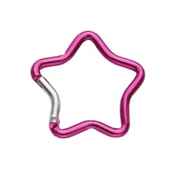 1pcs Carabiner Rock Aluminum Mountain Buckle Star/Heart/D/Bone Shape Locking Clasp Keychain Multifunction Tools Jewelry Findings