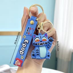 Hot Anime Kpop Idol Keychain Kawaii PVC Toys Keychains Rumi Zoey Mira Backpack Charm Couple Keyrings Birthday Gift For Girls