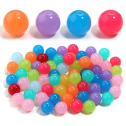20pcs 16mm Acrylic Beads Candy Color Round Loose Spacer Beads For DIY Jewelry Making Bracelets Necklace Phone Key Chain Findings