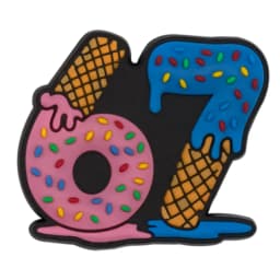 1/25-Piece Set of Luncheon Meat-Themed Shoe Accessories for Girls, Snack and Cheese Shoe Charms, Pizza Shoe Buckles