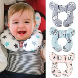 Baby Travel Pillow for Head and Neck, Upgraded Baby Support Pillow, Baby Neck Pillows for Car Seat,Pushchair,Travel