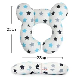 Baby Travel Pillow for Head and Neck, Upgraded Baby Support Pillow, Baby Neck Pillows for Car Seat,Pushchair,Travel