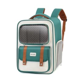Moorpet Transparent Cat Backpack, All‑Season Breathable Pet Carrier, Portable Dual‑Use Shoulder & Hand Bag for Cats & Small Dogs