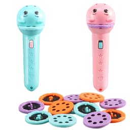5/10 Cards Of Different Themes Flashlight Early Education Cartoon Fun Stall Gift Toy Children Luminous Projection Flashlight