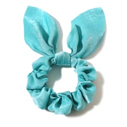 Women Silk Scrunchies Elastic Hair Ties Rabbit Ears Floral Leopard Print Hair Band Ponytail Hair Ropes Girls Accessories