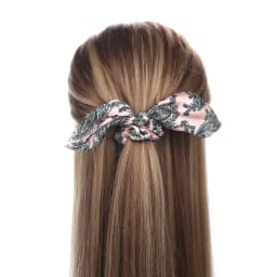 Women Silk Scrunchies Elastic Hair Ties Rabbit Ears Floral Leopard Print Hair Band Ponytail Hair Ropes Girls Accessories