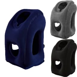 Portable Inflatable Travel Pillow Neck Support for Office Sleepouts Outdoor Camping F2 Naps Airplane Flights Train