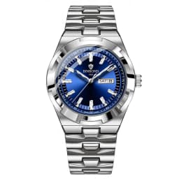 BINBOND Men's Watch Fashion Trend Night Light Calendar Waterproof Business Leisure Steel Strip Men's Watch Watches for Man B025