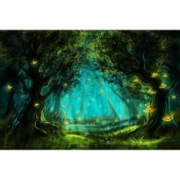 Dreamy Forest Fairy Tale Castle Wonderland Jungle Vinyl Background Baby Birthday Wedding Photography Backdrop Photo Studio Prop