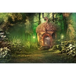 Dreamy Forest Fairy Tale Castle Wonderland Jungle Vinyl Background Baby Birthday Wedding Photography Backdrop Photo Studio Prop