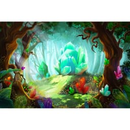 Dreamy Forest Fairy Tale Castle Wonderland Jungle Vinyl Background Baby Birthday Wedding Photography Backdrop Photo Studio Prop