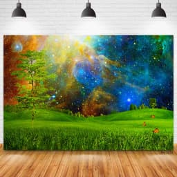 Dreamy Forest Fairy Tale Castle Wonderland Jungle Vinyl Background Baby Birthday Wedding Photography Backdrop Photo Studio Prop
